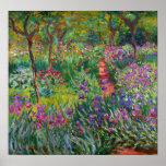 Póster Monet - El Jardín Iris De Giverny 1900<br><div class="desc">El Jardín Iris de Giverny 1900,  por Claude Monet. Para más imágenes listas para posters del Libro 3 de Zedign Art Series "Claude Monet - Paintings & Drawings Vol 2",  visite https://books.zedign.com/zas/3.html</div>