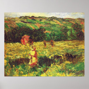 Póster Monet - El Paseo Cerca De Limetz 1887