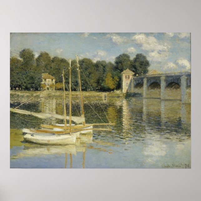 Póster Monet - El Puente de Argenteuil (Frente)