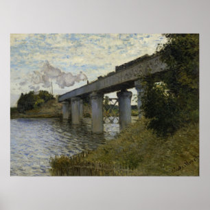 Póster Monet - El Puente Ferroviario En Argentina