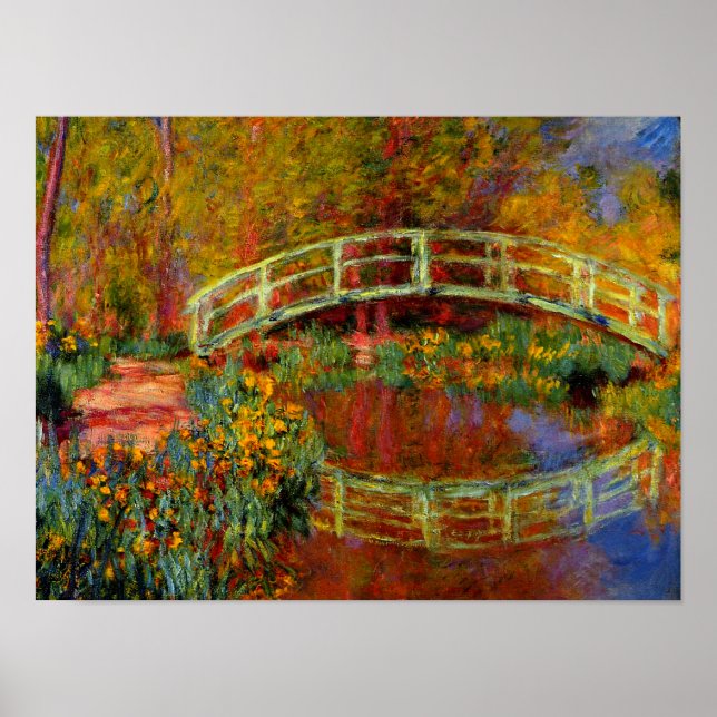 Póster Monet - El puente japonés (Frente)