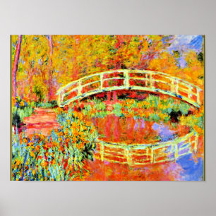Póster Monet - El puente japonés en Giverny