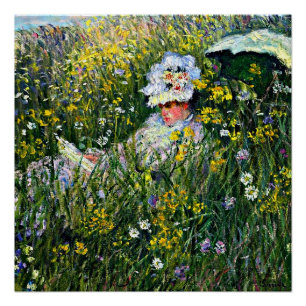Póster Monet - En la pradera