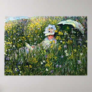 Póster Monet - En la pradera
