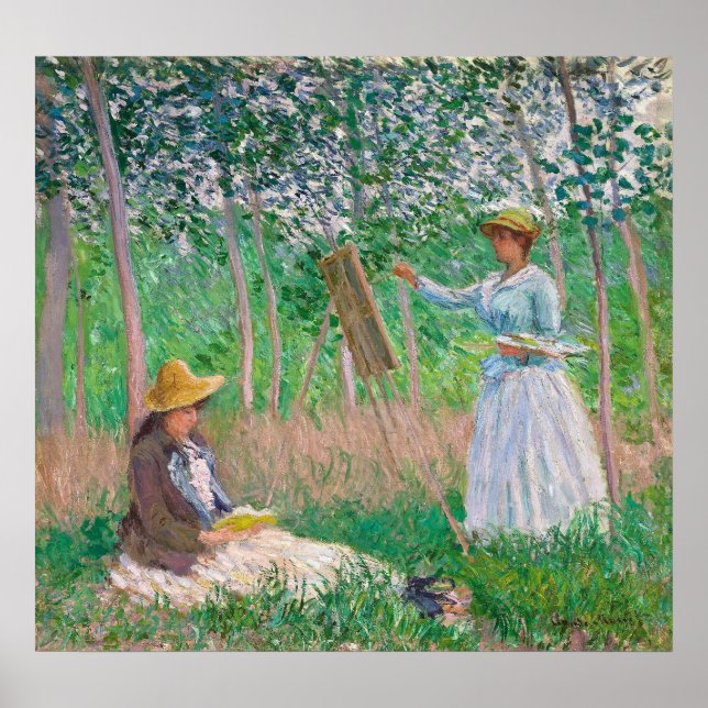 Póster Monet, en los bosques de Giverny (Frente)
