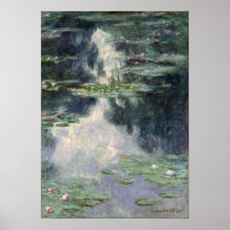 Póster Monet - Estanque Con Algas De Agua