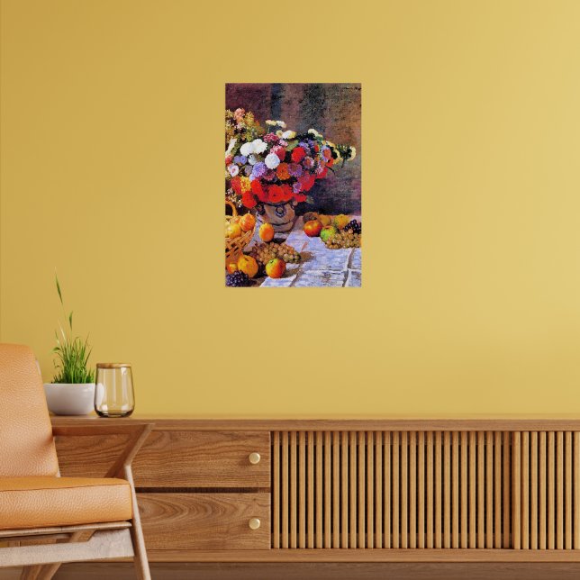 Póster Monet - Flores y Frutas (Salón 2)