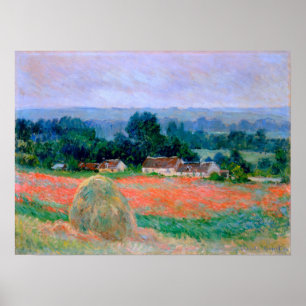 Póster Monet - Haystack En Giverny 1886