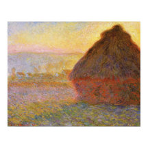 Monet - Haystacks at Sunset - Impresionista