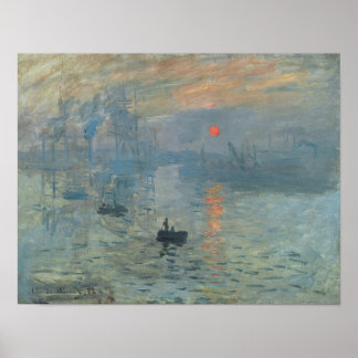 Póster Monet, Impresión, Amanecer