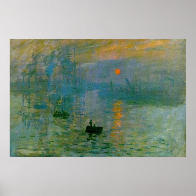 Póster Monet "Impression, Sunrise" Fine Art Print (Frente)