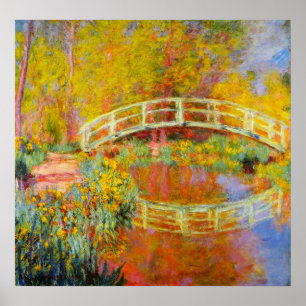 Póster Monet Japanese Bridge Poster