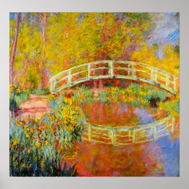 Póster Monet Japanese Bridge Poster (Frente)