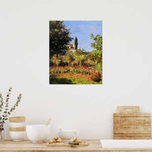 Póster Monet - Jardín en Flor