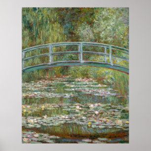 Póster Monet, jardín, pintura clásica