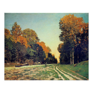 Póster Monet - La carretera de Chailly a Fontainebleau