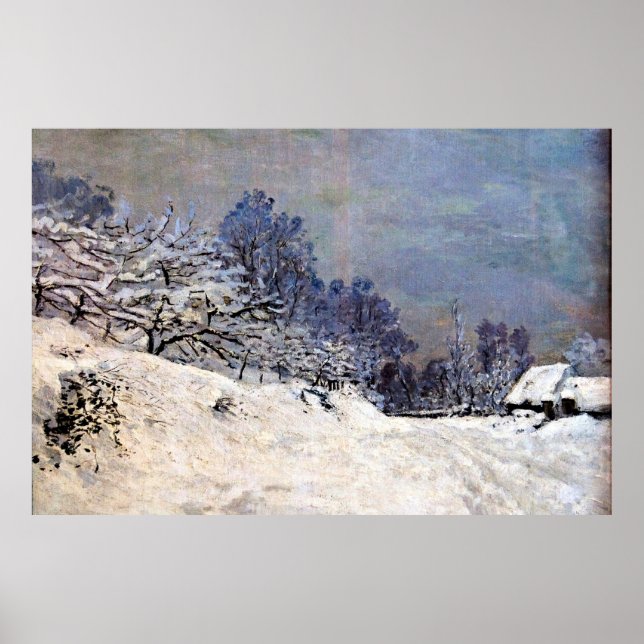 Póster Monet - La carretera frente a la granja de Saint S (Frente)
