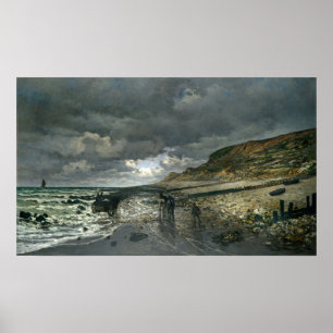 Póster Monet - La Pointe De La Heve en marea baja