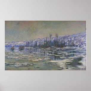 Póster Monet - La rotura del hielo