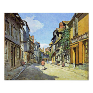 Póster Monet - La Rue Bavolle en Honfleur