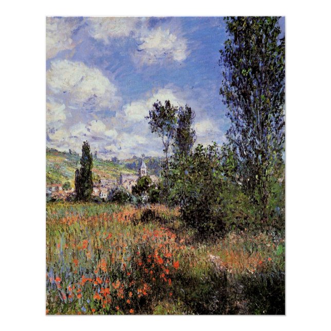 Póster Monet - Lane en el campo de la amapola, (Anverso)