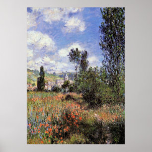 Póster Monet - Lane en los campos de la amapola