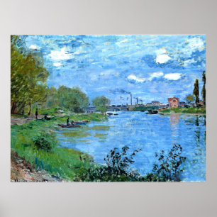 Póster Monet - Las orillas del Sena en la Grand Jatte