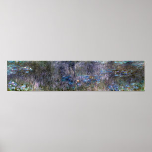 Póster Monet - Las reflexiones sobre el árbol de los liri
