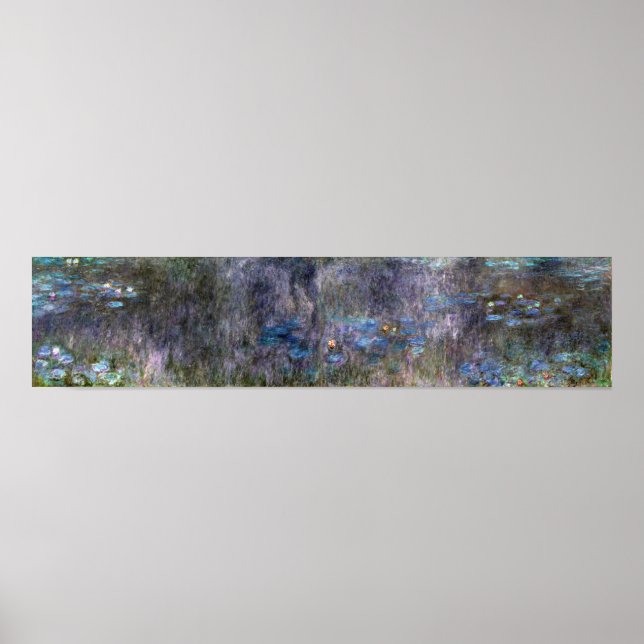 Póster Monet - Las reflexiones sobre el árbol de los liri (Frente)