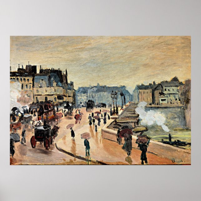 Póster Monet - Le Pont Neuf, (Frente)