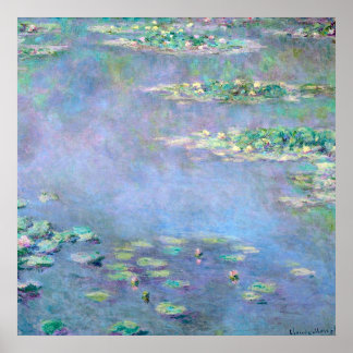 Póster Monet Les Nympheas Water Lilies Bella Artes