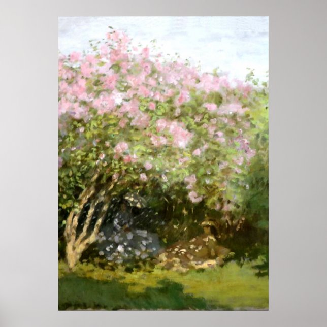Póster Monet - Lilacs al sol (Frente)