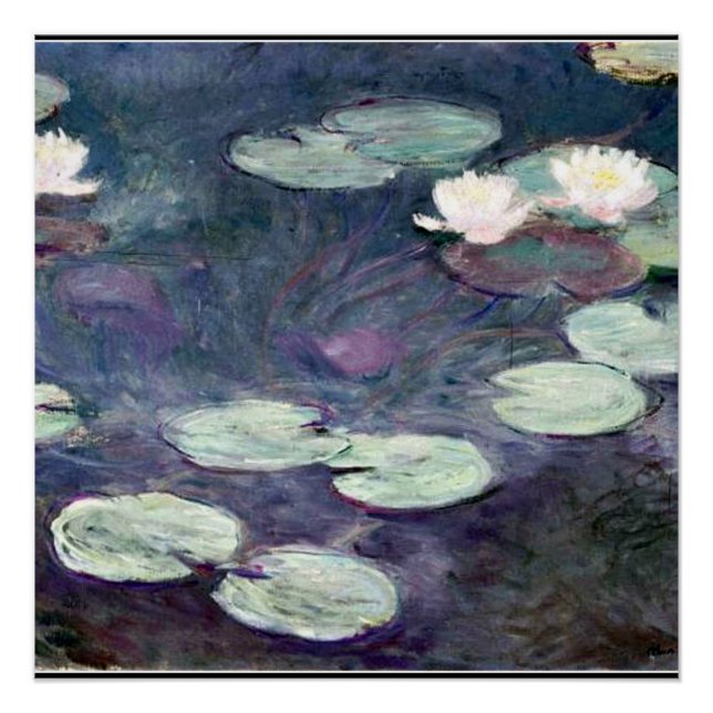 Póster Monet - Lilies de agua 1897-1899, (Anverso)