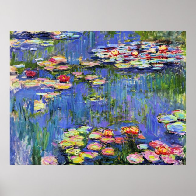 Póster Monet - Lilies de agua, 1916, (Frente)