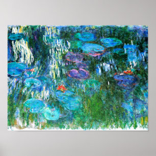 Póster Monet - Lilies de agua, 1916-1919,