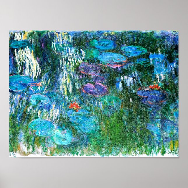 Póster Monet - Lilies de agua, 1916-1919, (Frente)
