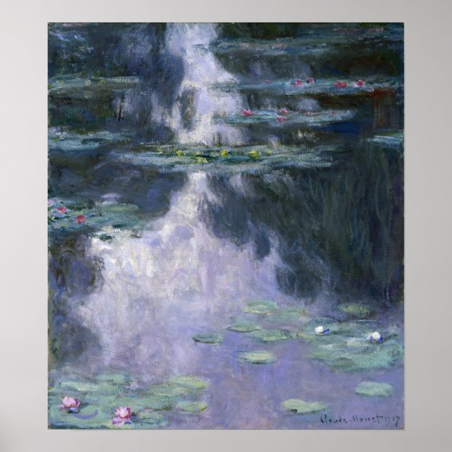 Póster Monet - Lilies de agua (Nympheas) (Frente)