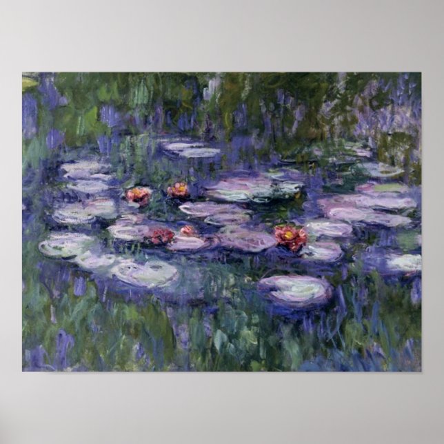 Póster Monet - Lilies de agua, Nympheas (Frente)