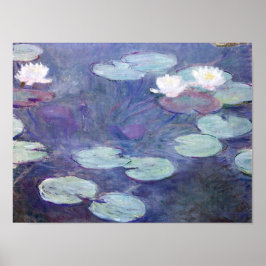 Póster Monet - Lilis de agua rosada
