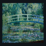 Póster Monet - Lilis de agua y puente japonés<br><div class="desc">Water Lilies y el Puente Japonés de Claude Monet. Para más imágenes listas para posters del Libro 2 de Zedign Art Series "Claude Monet - Paintings & Drawings Vol 1",  visite https://books.zedign.com/zas/2.html</div>