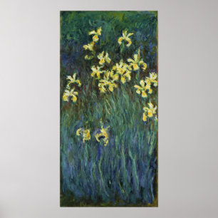 Póster Monet - Lirios amarillos