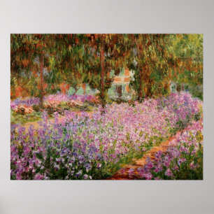 Póster Monet - Los irlandeses en el jardín de Monet