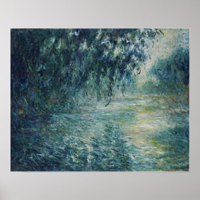 Póster Monet - Mañana En El Sena (Frente)