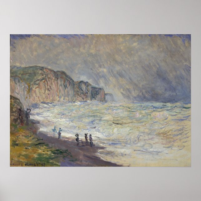 Póster Monet - Mar Pesado En Pourville (Frente)