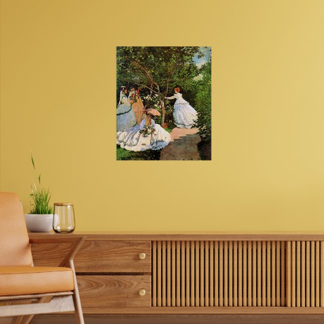 Póster Monet - Mujeres en el jardín (Salón 2)