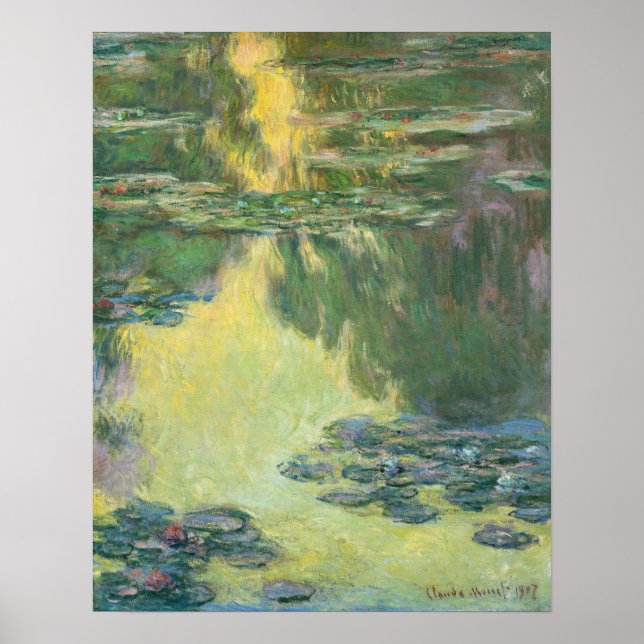 Póster Monet - Nenúfares (Frente)