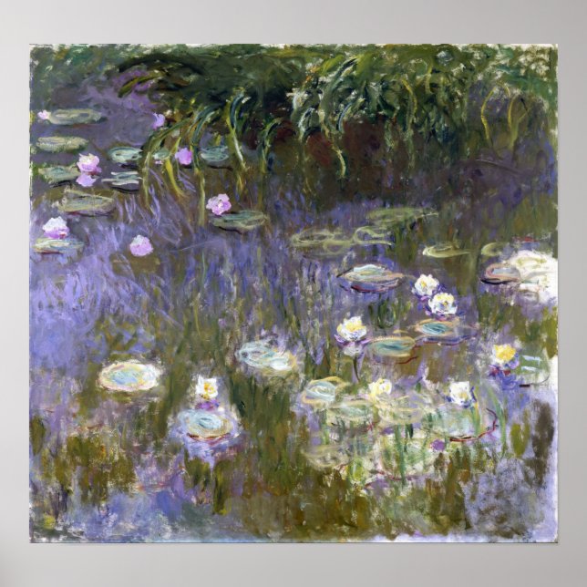Póster Monet - Nenúfares (Frente)