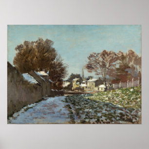Póster Monet - Nieve en Argenteuil 1874
