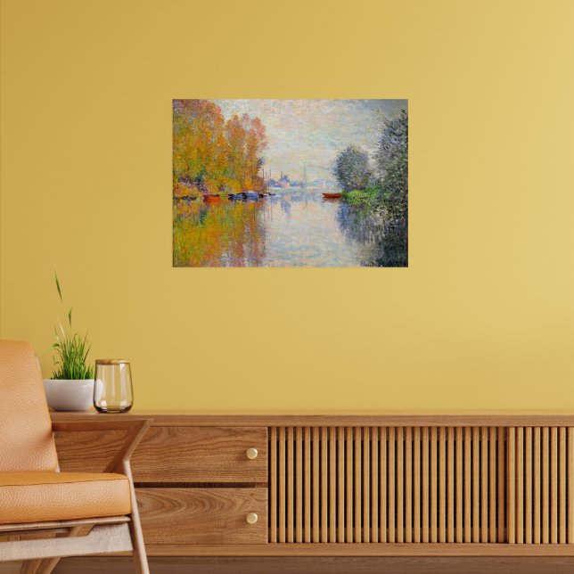 Póster Monet - Otoño en el Sena de Argenteuil (Salón 2)