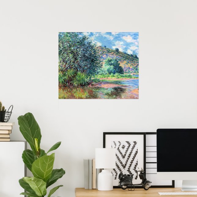 Póster Monet - Paisaje en Port-Villez, (Oficina en casa)